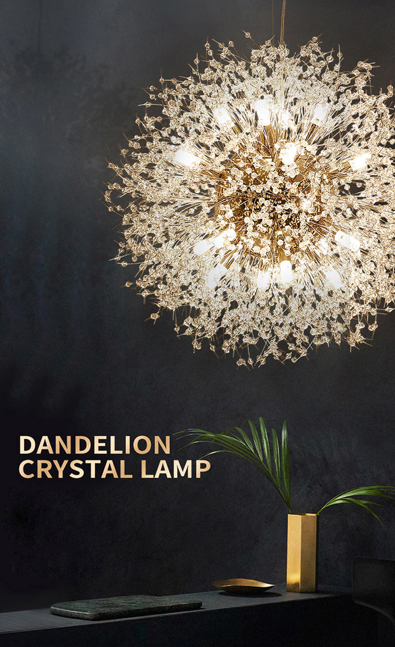 LyraLume Pitypang Medál Lámpa Fordított Virágzó Fénnyel