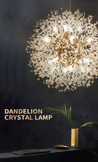 LyraLume Pitypang Medál Lámpa Fordított Virágzó Fénnyel