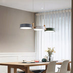 NordicBeam Cylinder Pendant Light with Wood and Metal | Deretia