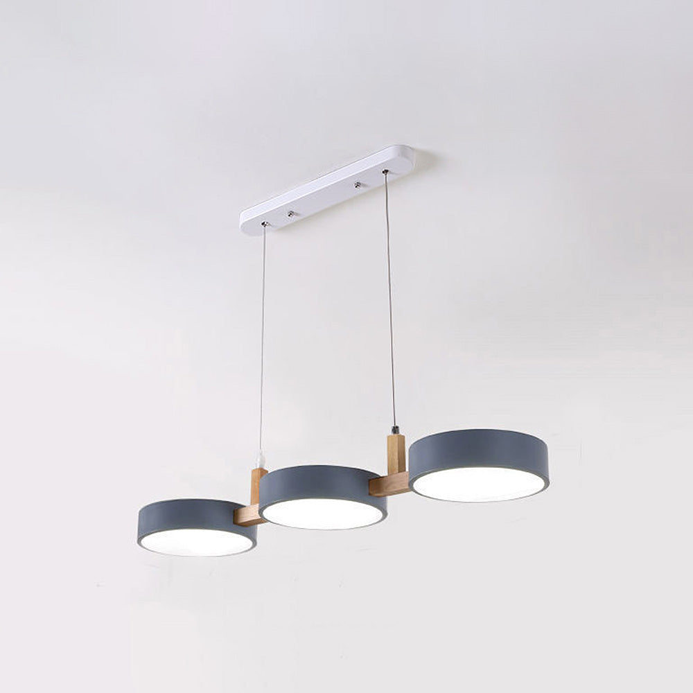 NordicBeam Cylinder Pendant Light with Wood and Metal | Deretia