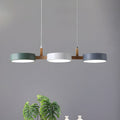 NordicBeam Cylinder Pendant Light with Wood and Metal | Deretia