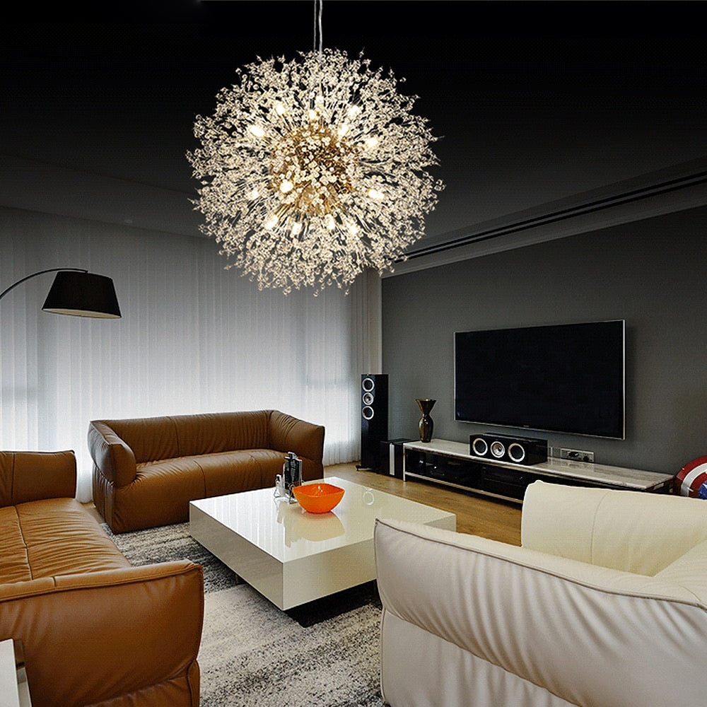 LyraLume Pitypang Medál Lámpa Fordított Virágzó Fénnyel