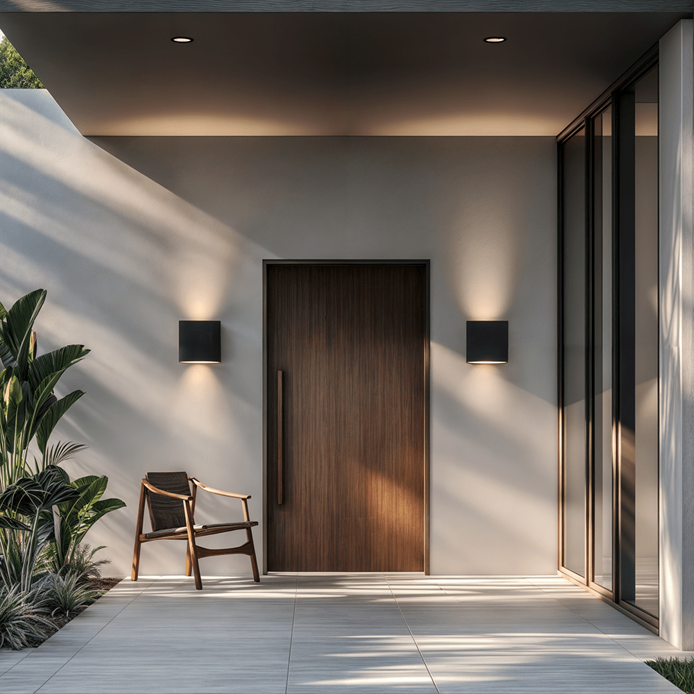 NovaKuutio Moderni Kuutivalaisin Seinälle Sisä- ja Ulkokäyttöön