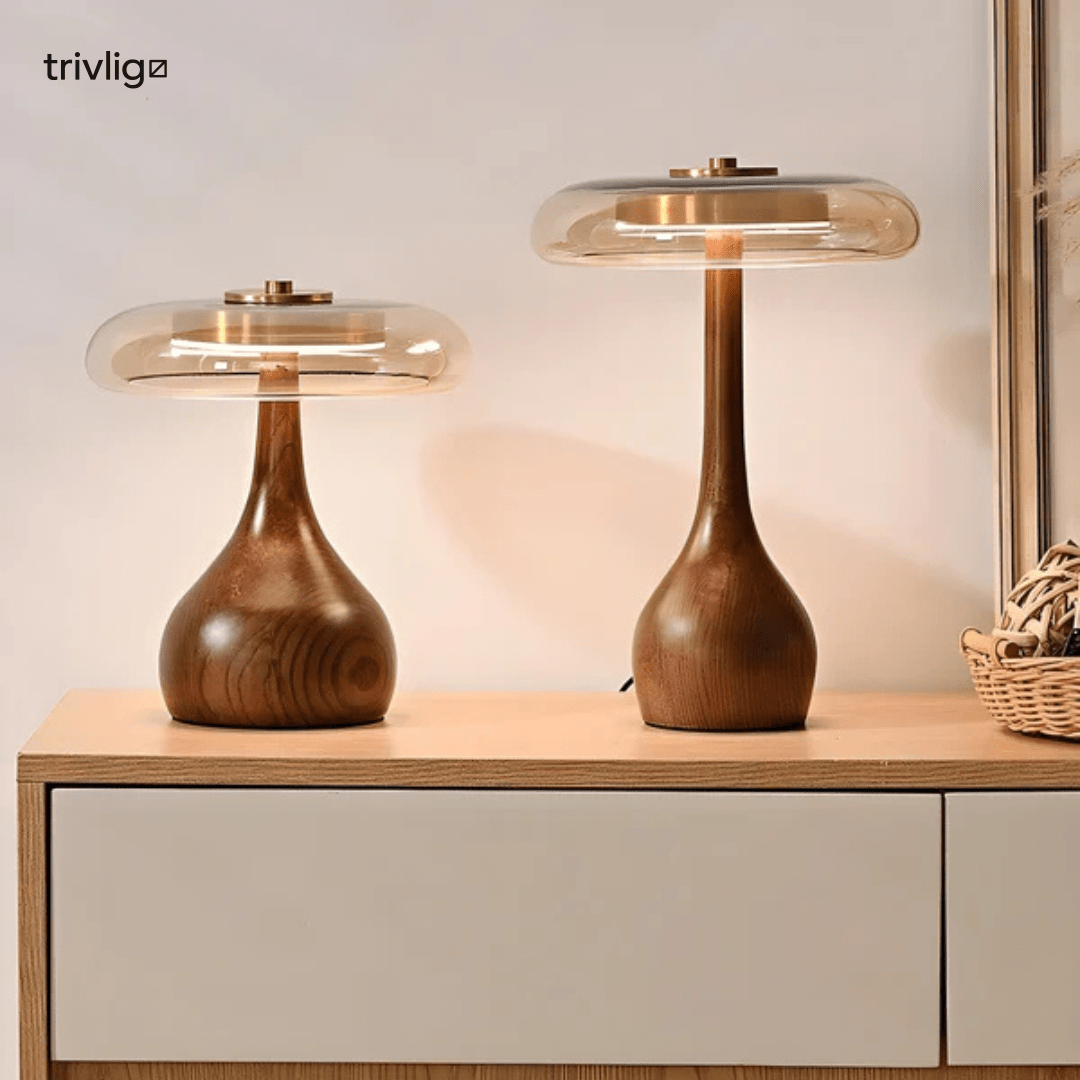 ArborLume fa asztali lámpa meleg északi fényű LED-del