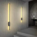 Vellora | Contemporary LED Wall Light in Black or Gold Finish | Deretia
