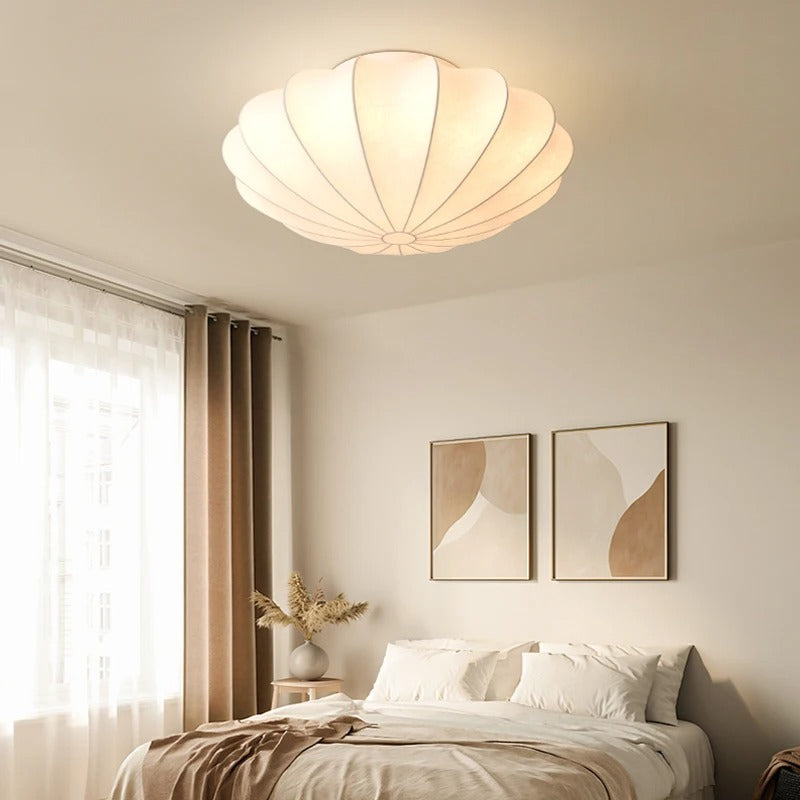 Kireli Silk Ceiling Light With Japanese Inspired Warm Glow | Deretia