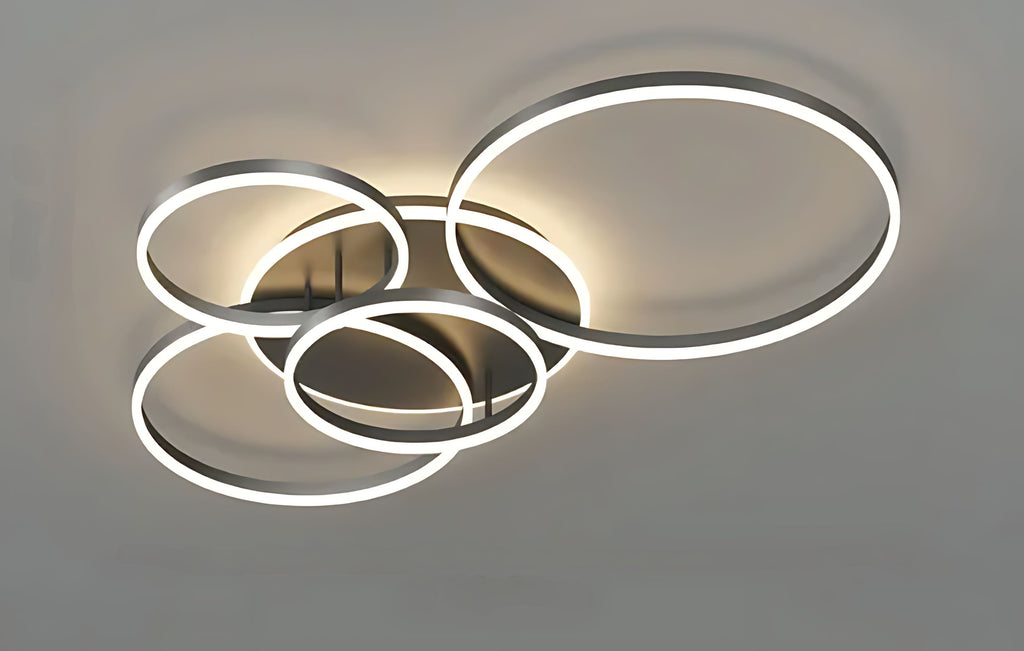 Aerial Orbit Ring Ceiling Lamp for Contemporary Living