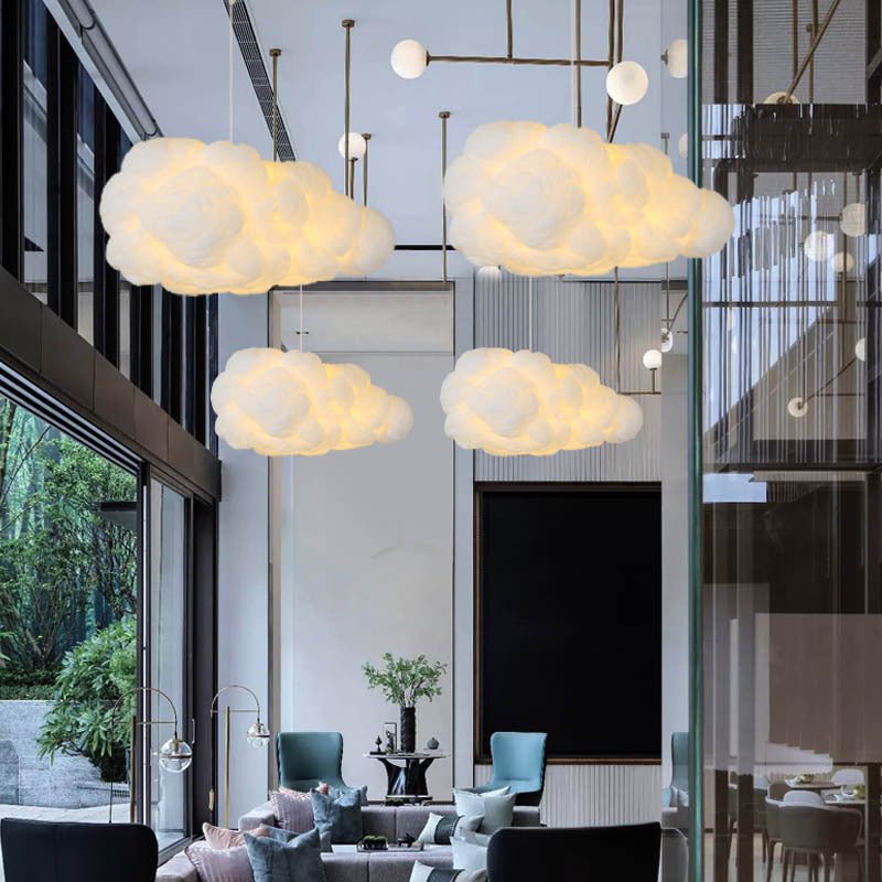 NimbusGlow Cloud Pendant Light For Kids’ Room Ceiling | Deretia