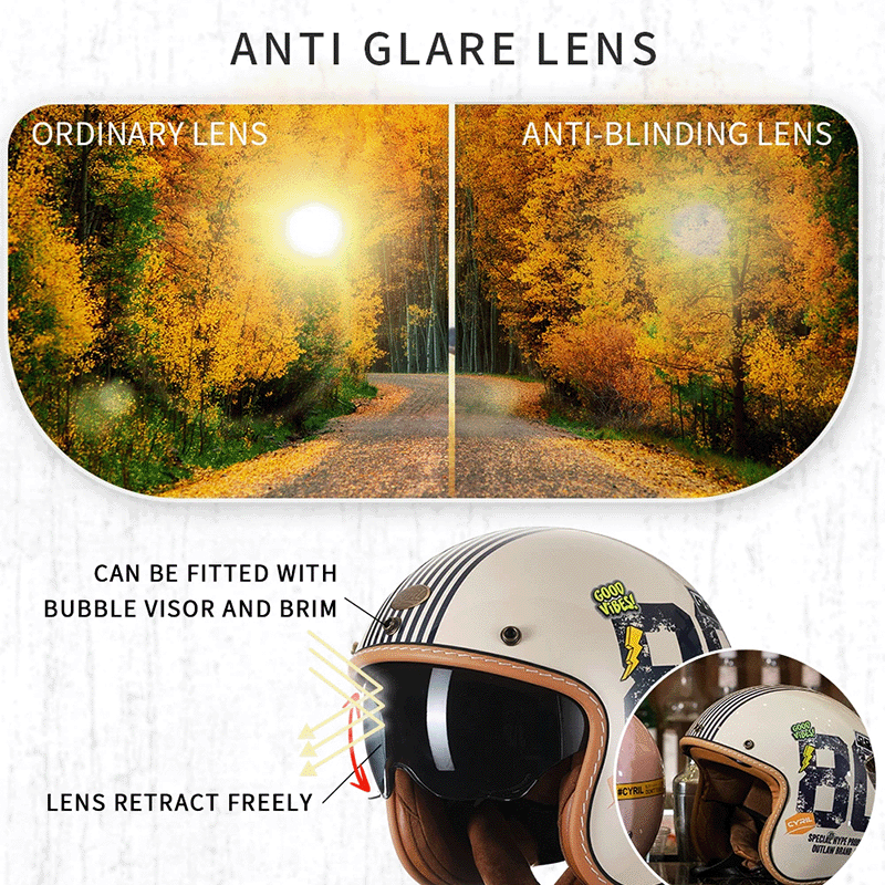 خوذة إيرو نوفا ذات الوجه المفتوح الطراز القديم إصدار زيفير بقشرة ABS خفيفة كالريشة