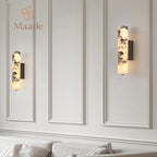 Marvello | Natural Marble Cylindrical Wall Lamp for Bedroom and Stairs | Deretia