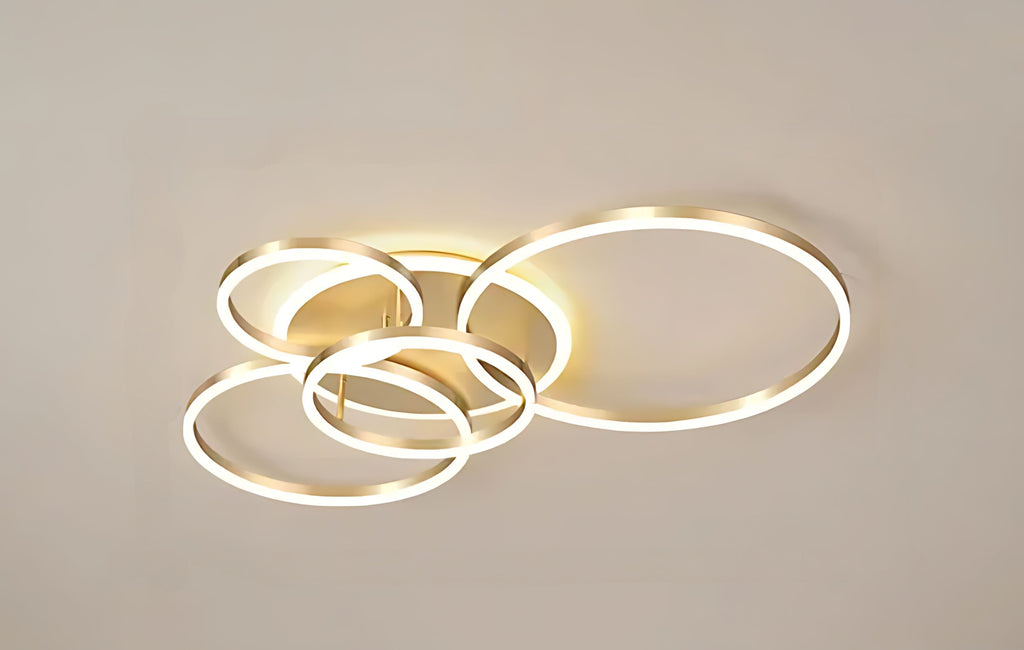 Aerial Orbit Ring Ceiling Lamp for Contemporary Living