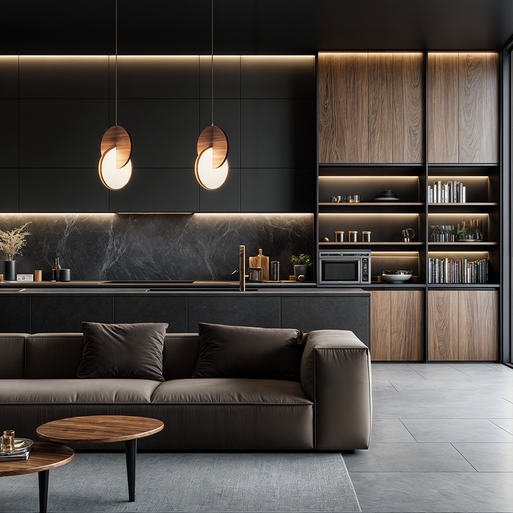 Amara tölgyfa lámpabúra északi régies belső terekhez