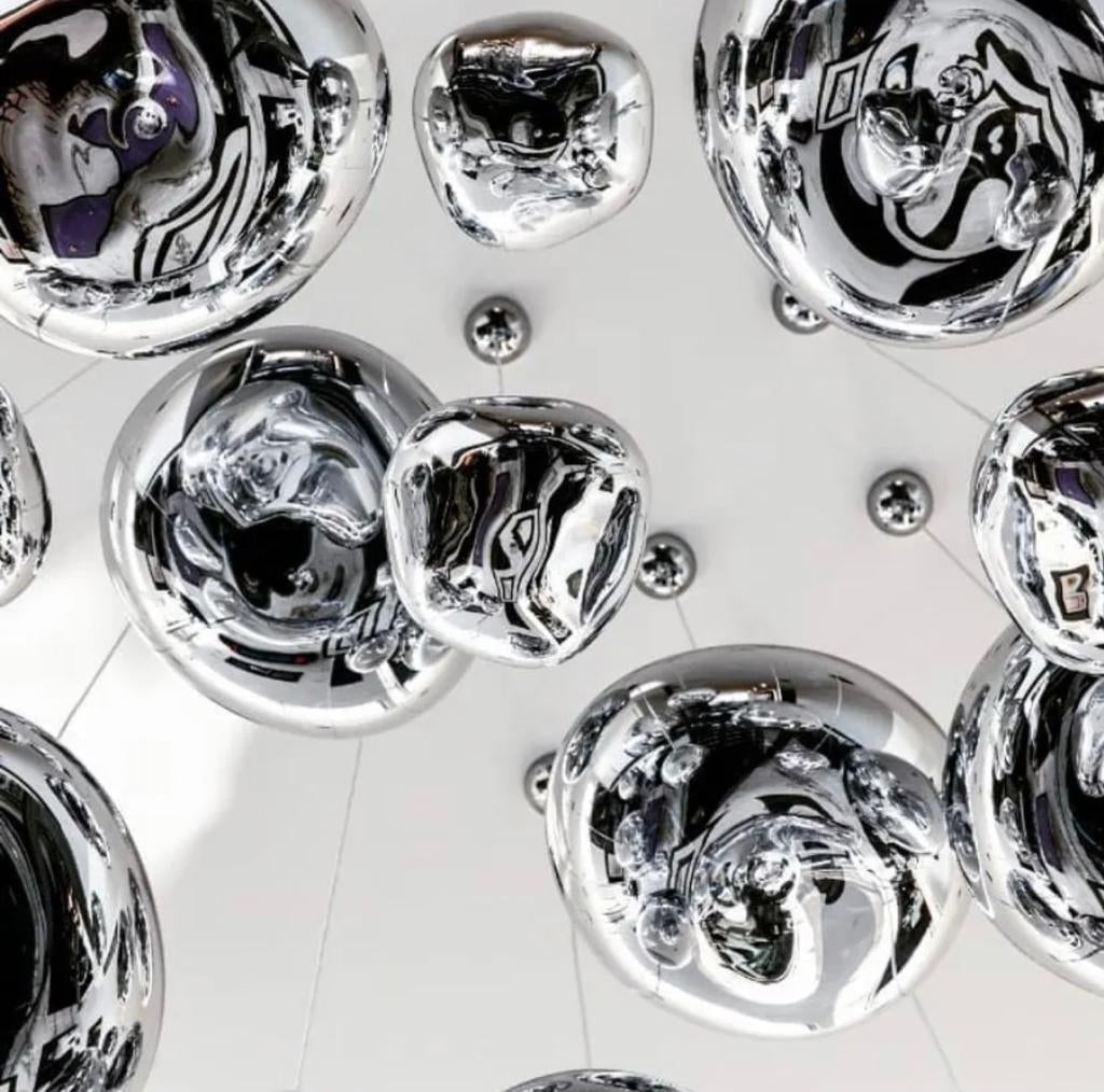 Argonova Deco snorpendel i akryl med poleret kromfinish