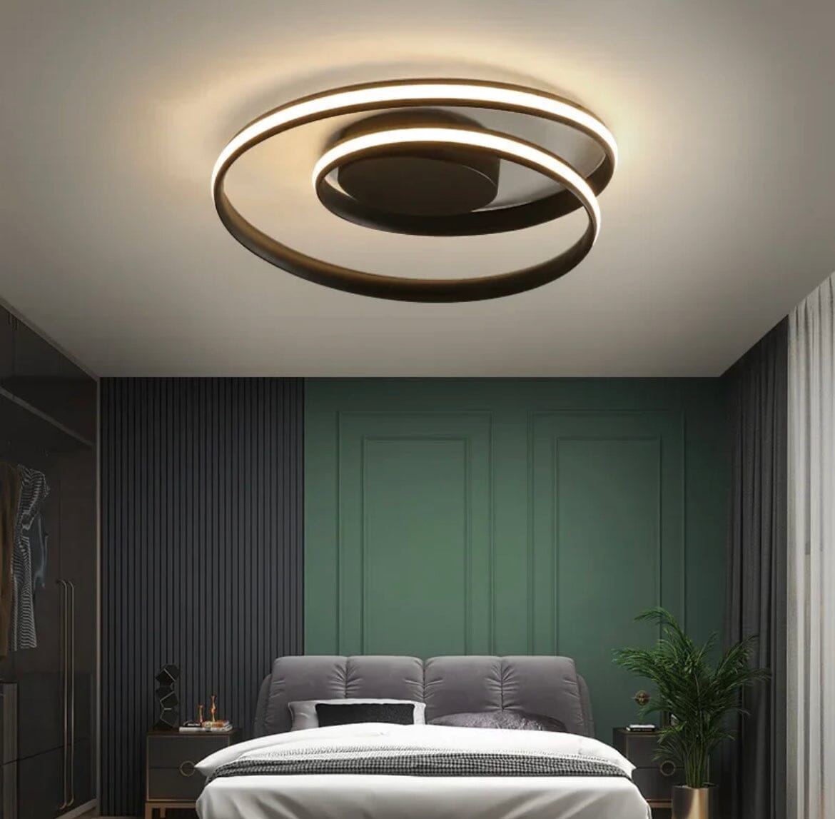 NovaLume Ceiling Lamp | Modern Bedroom Lighting Fixture | Deretia