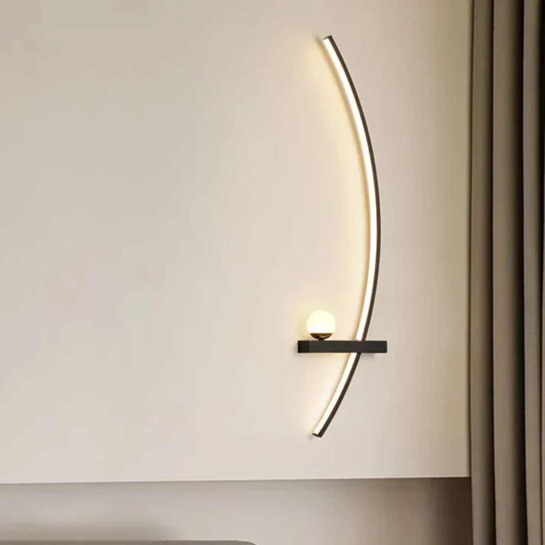SolaraLume Wall Lamp Luxury LED for Bedroom and Hallway Aluminum Fixture