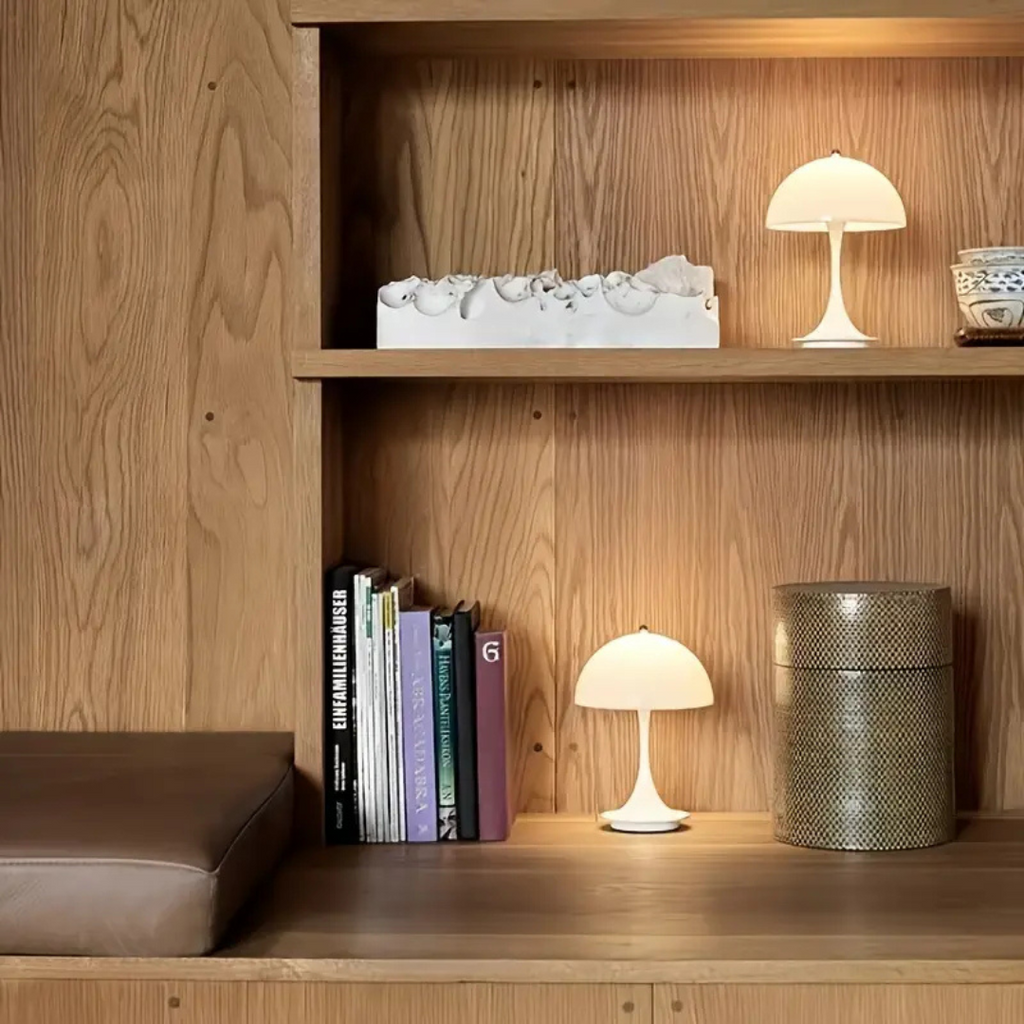 SolaraGlow Cordless Dimmable LED Table Lamp Rechargeable White