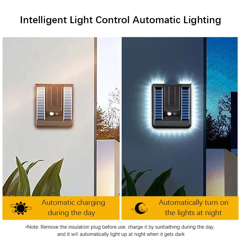 NexaFold Solar Wall Light with Motion Sensor and Remote | Deretia