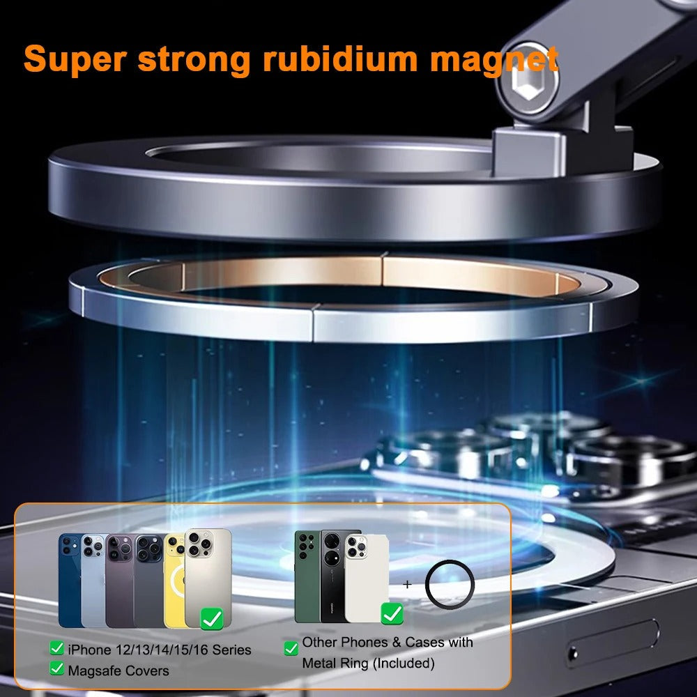 AeroGrip 360 graders magnetisk biltelefonhållare med vakuumbas