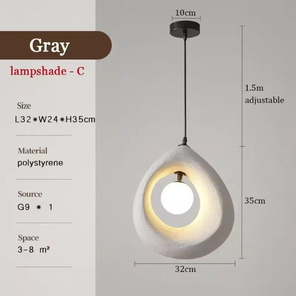 Arata japán wabi-sabi egyszerű csüngő lámpa