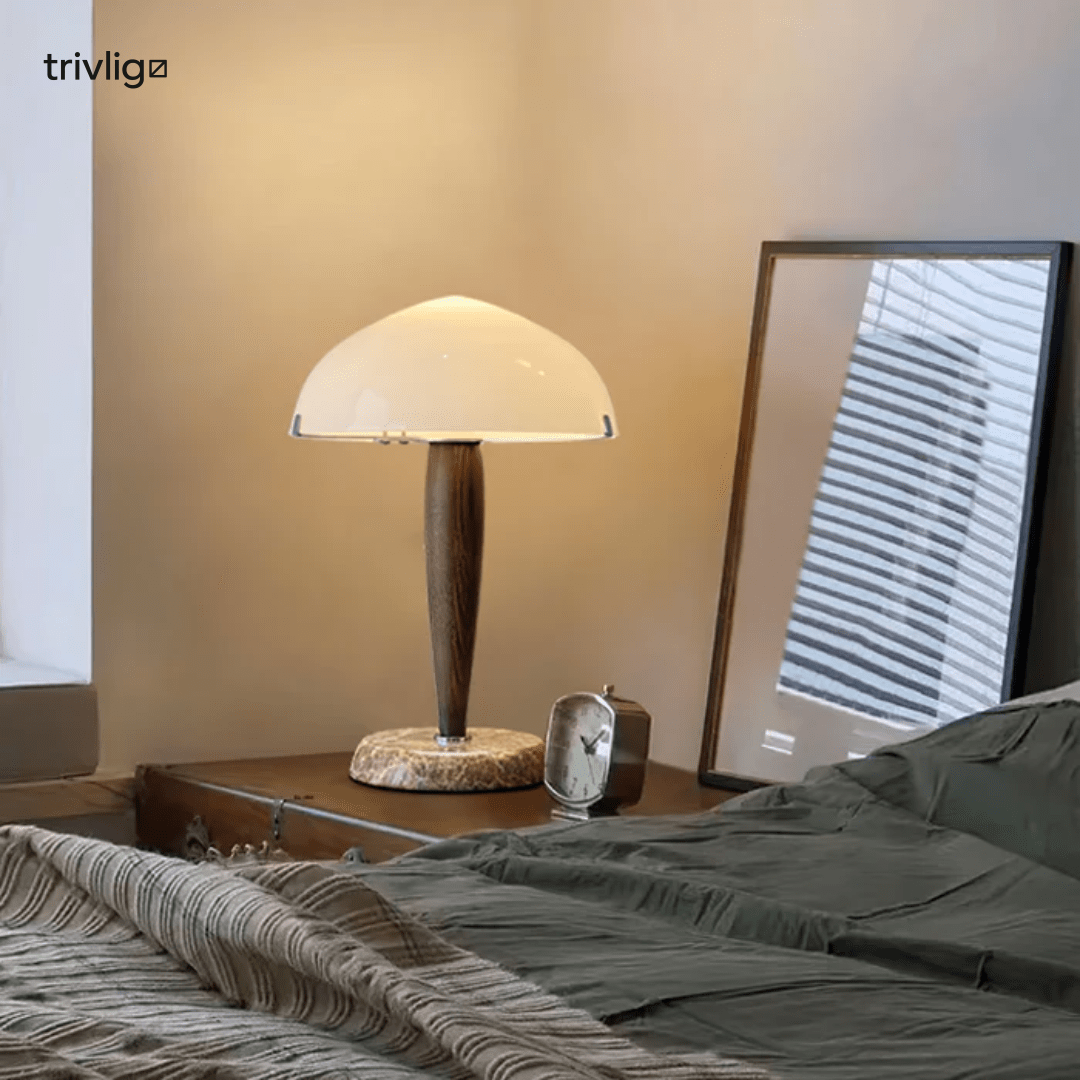 NovaNook Régi Stílusú Asztali Lámpa Meleg Hangulatú Éjjeli Világításhoz