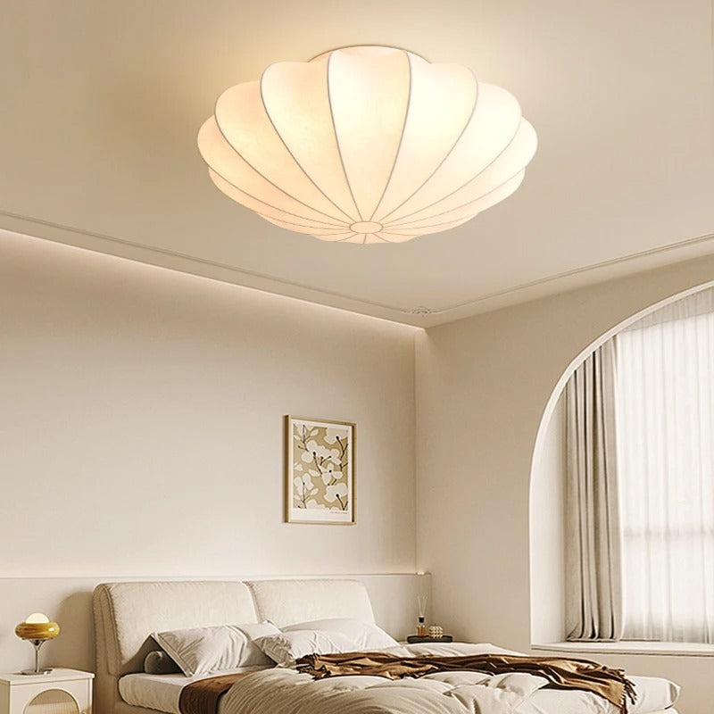 Kireli Silk Ceiling Light With Japanese Inspired Warm Glow | Deretia