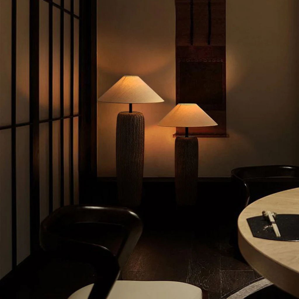 奥尔德克雷斯特仿旧木质落地灯，适合温馨客厅