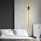 Vellora | Contemporary LED Wall Light in Black or Gold Finish | Deretia