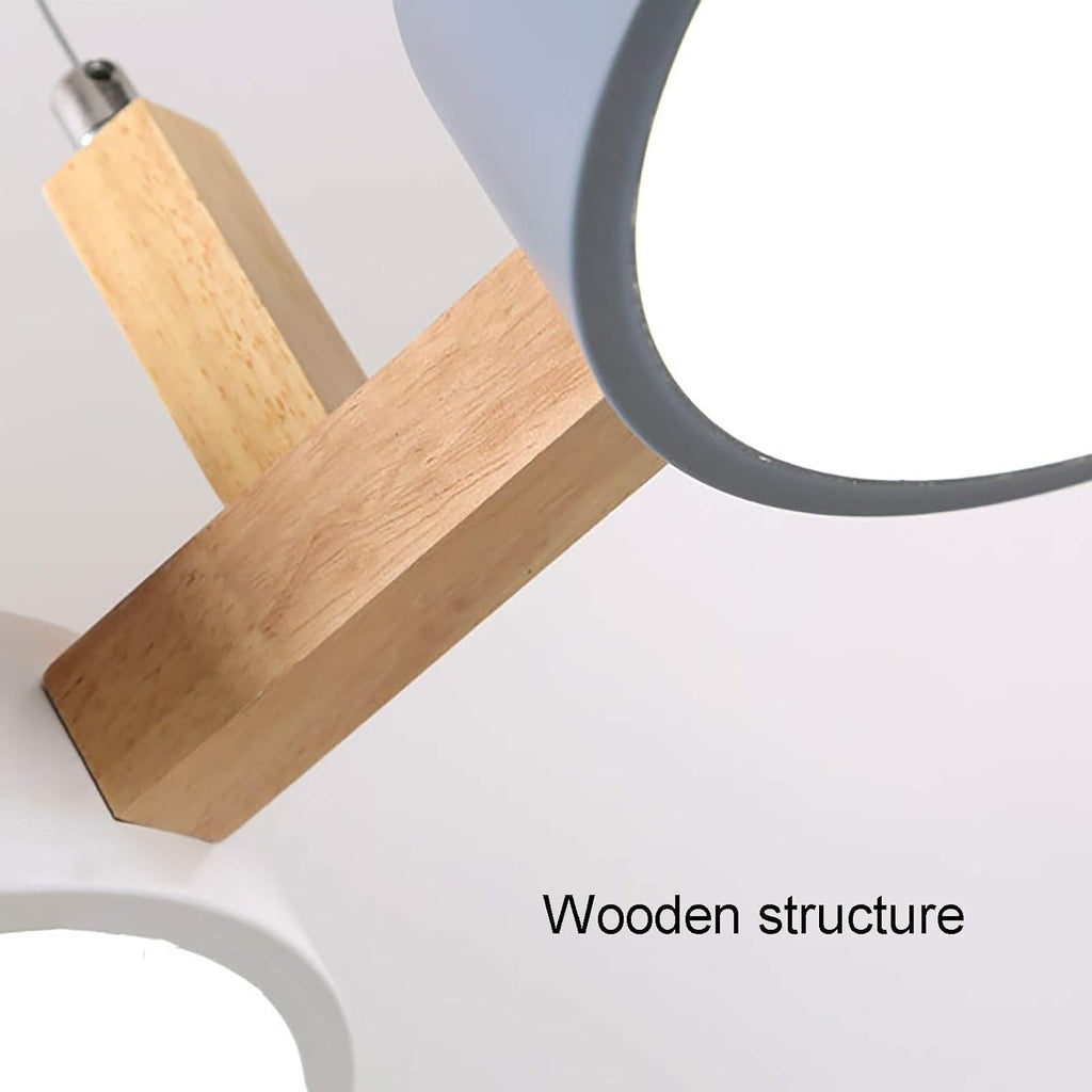 NordicBeam Cylinder Pendant Light with Wood and Metal | Deretia
