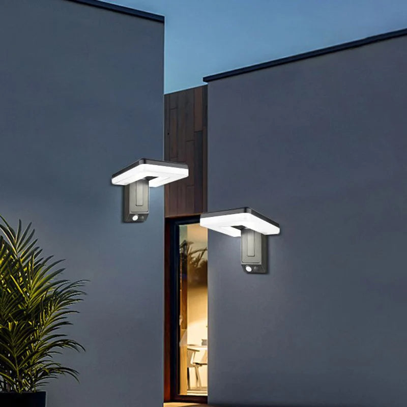 NexaFold Solar Wall Light with Motion Sensor and Remote | Deretia