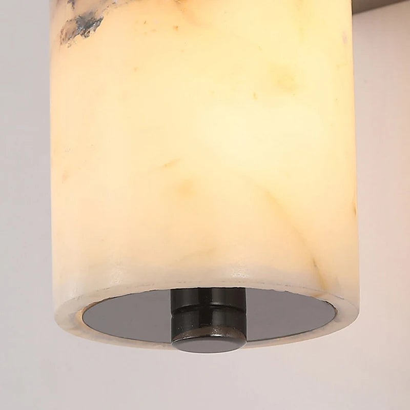 NovaCrest Marble Cylinder Wall Lamp for Bedroom and Stairs | Deretia