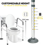 AegisGrip Toilet Rail With Adjustable Height For Secure Bathroom Use