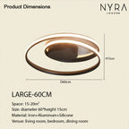 NovaLume Ceiling Lamp | Modern Bedroom Lighting Fixture | Deretia