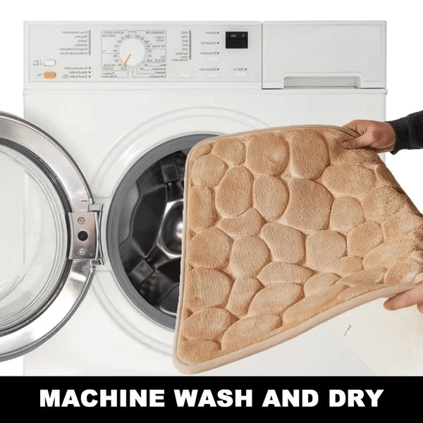 Nedvszívó Kockakő Mintás Fürdőszobai Szőnyeg Csúszásgátlóval