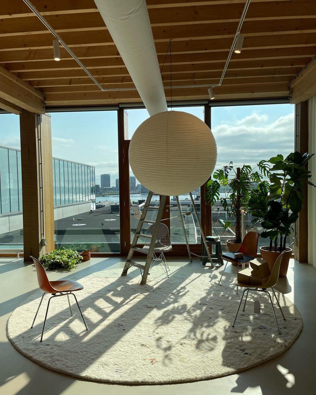 مصباح معلق فانوس ورقي من إيريسورا بأسلوب ياباني حديث