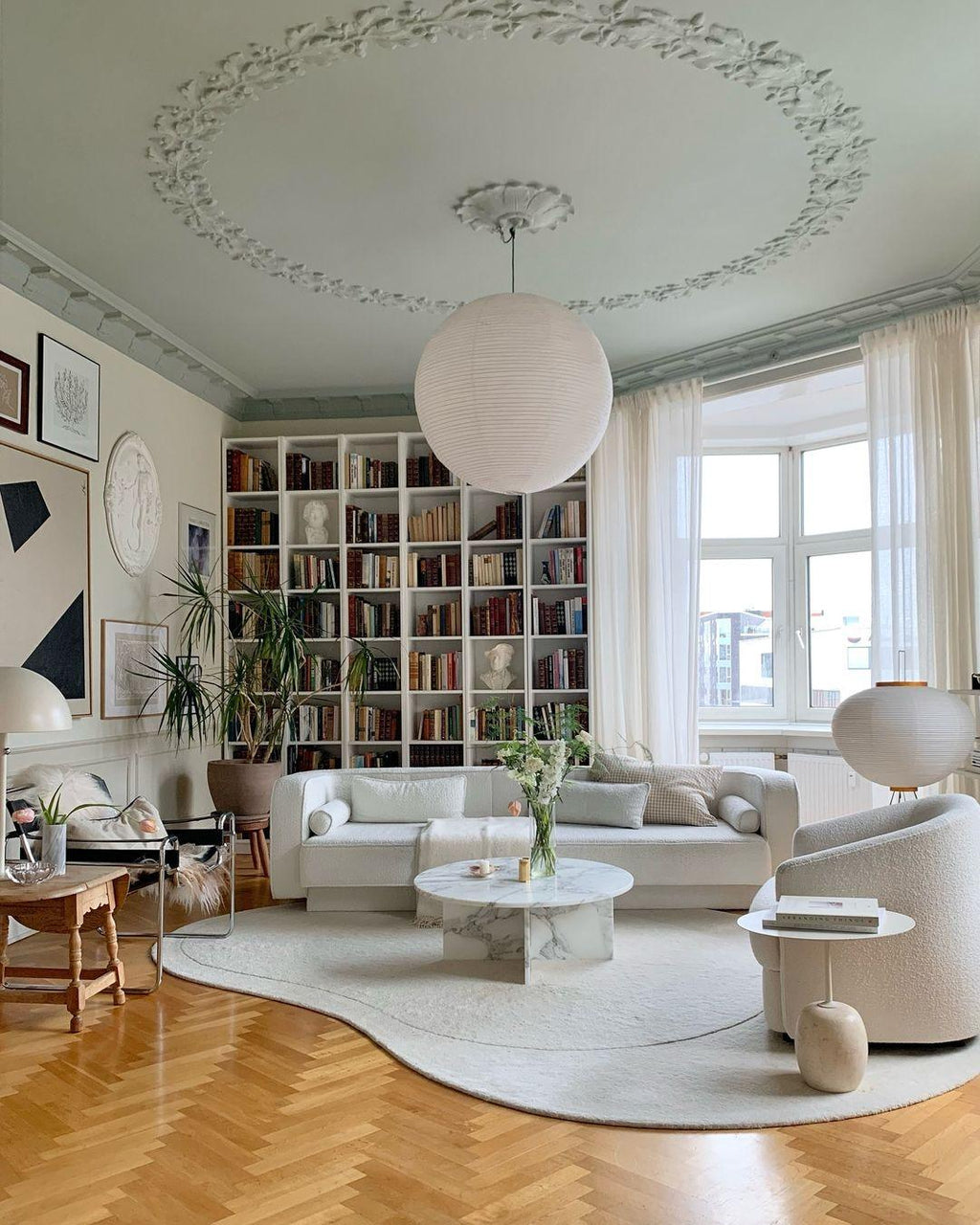 مصباح معلق فانوس ورقي من إيريسورا بأسلوب ياباني حديث