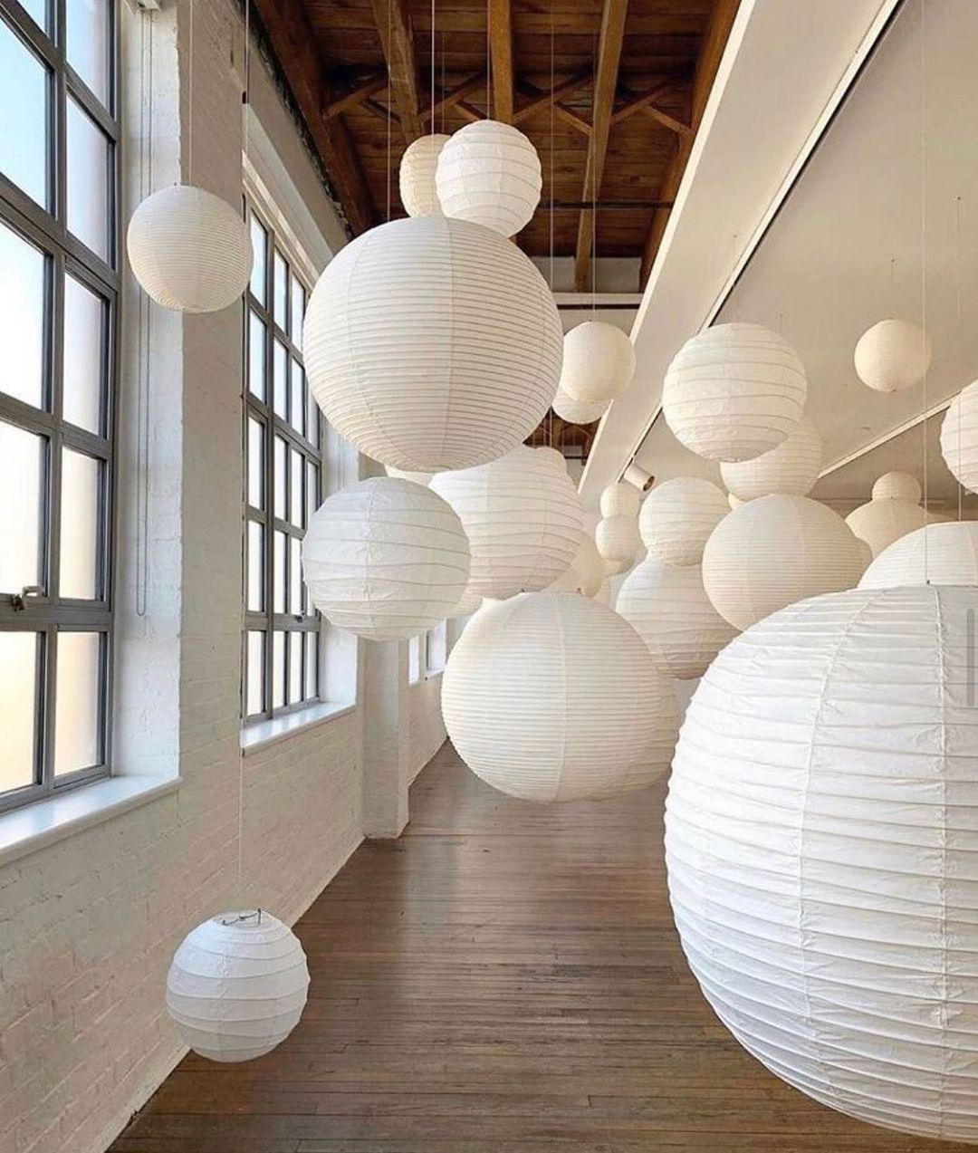 مصباح معلق فانوس ورقي من إيريسورا بأسلوب ياباني حديث