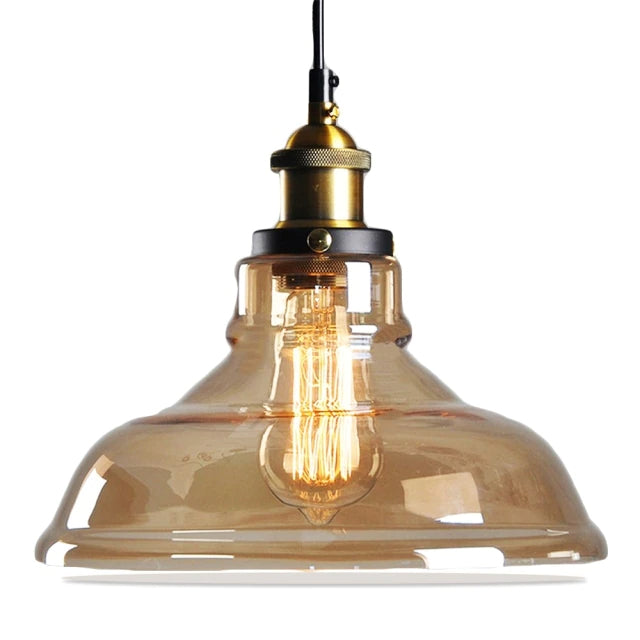 NovaGlass Pendant Light Art Deco Glass Ceiling Fixture | Deretia