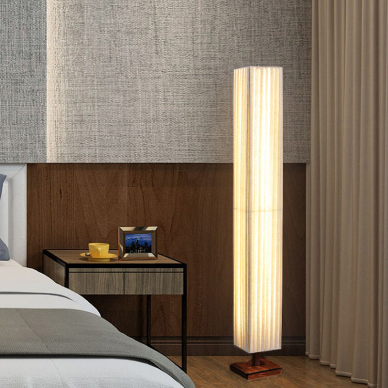 Kijiro Walnussstoff LED Stehlampe im japanischen Stil | Deretia