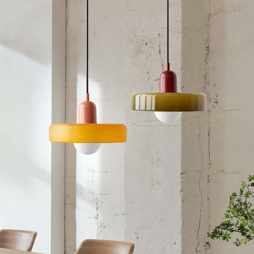 Colorful glass pendant lamp - Modern design 1
