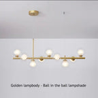 NovaBean modern LED csillár üvegkővel és vasból