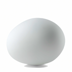 Pebbleform Bordlampe Håndblåst Syreetsede Glass og Metall i Flere Størrelser