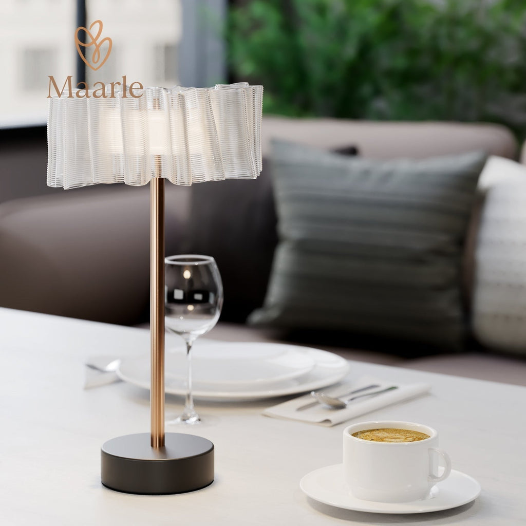 Lyra LED Table Lamp With Elegant Touch Controls | Deretia
