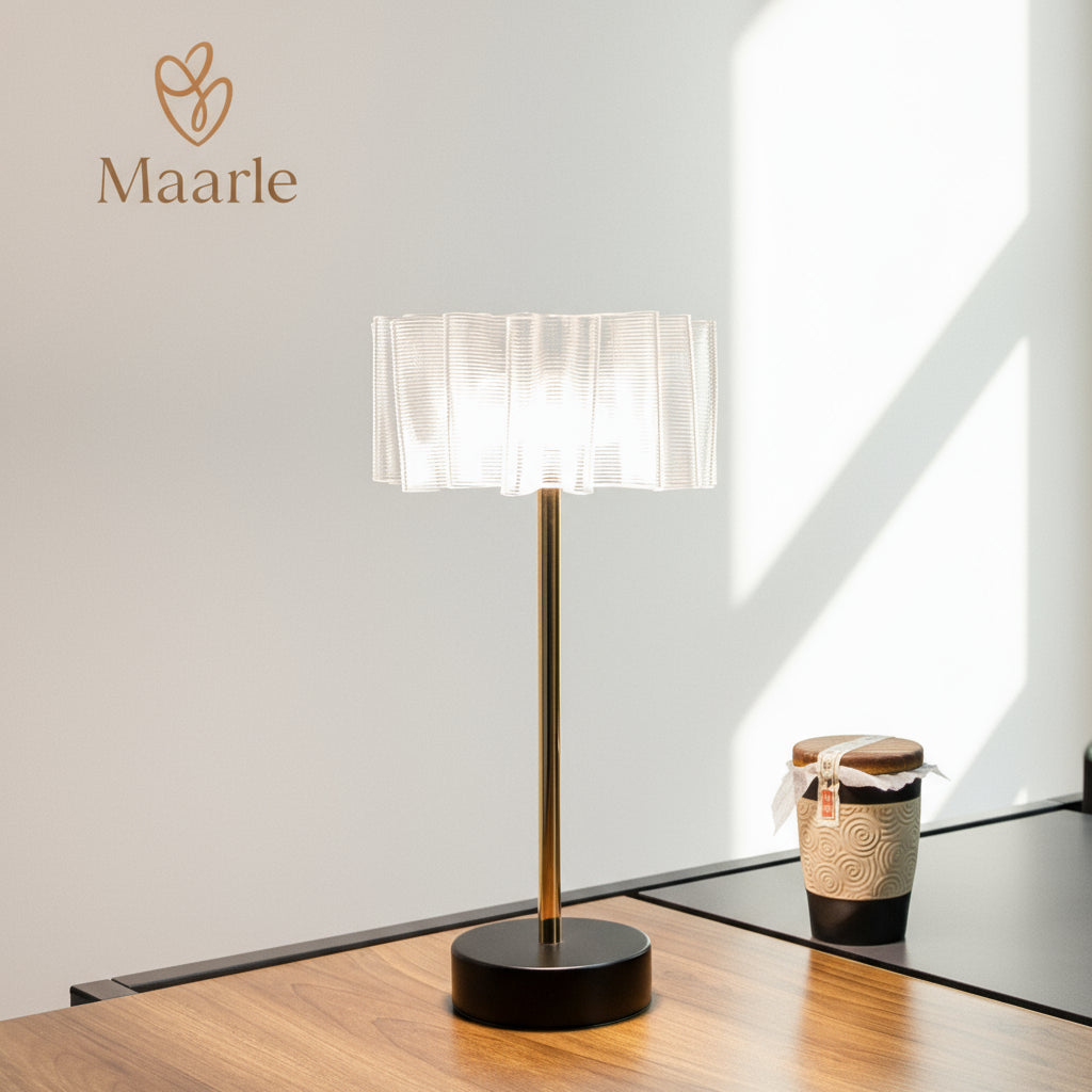 Lyra LED Table Lamp With Elegant Touch Controls | Deretia