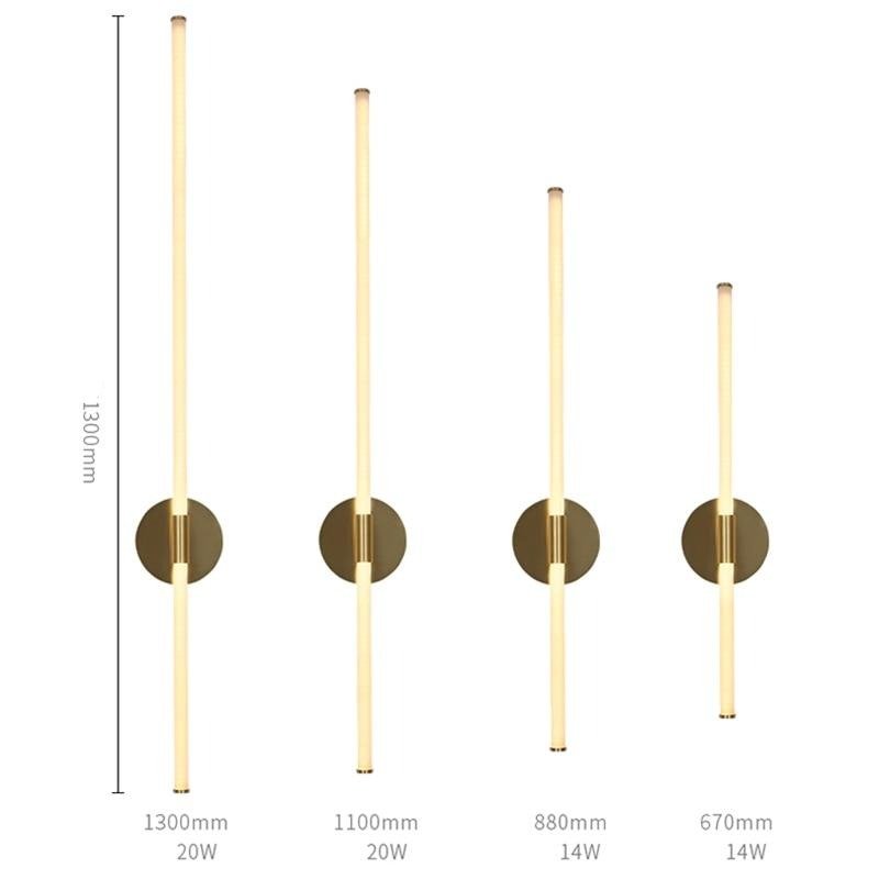 Nordic Luminous Minimalist Wall Lamp With Sword Shaped Design For Hallways And Living Rooms