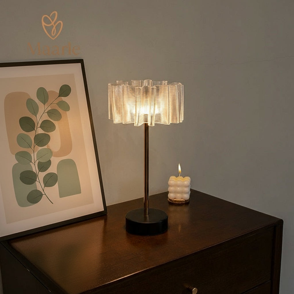 Lyra LED Table Lamp With Elegant Touch Controls | Deretia