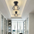 Vintage Iron Frame Pendant Lamp Collection With Diamond Shaped Shade