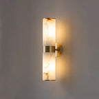 Liora | Moderne Alabaster- und Metall-Wandlampe, Schwarz oder Gold | Deretia