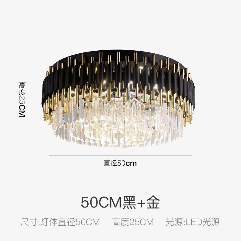 Astrahaven Kristall Schwarz Kronleuchter mit Retro Modernem Charme | Deretia