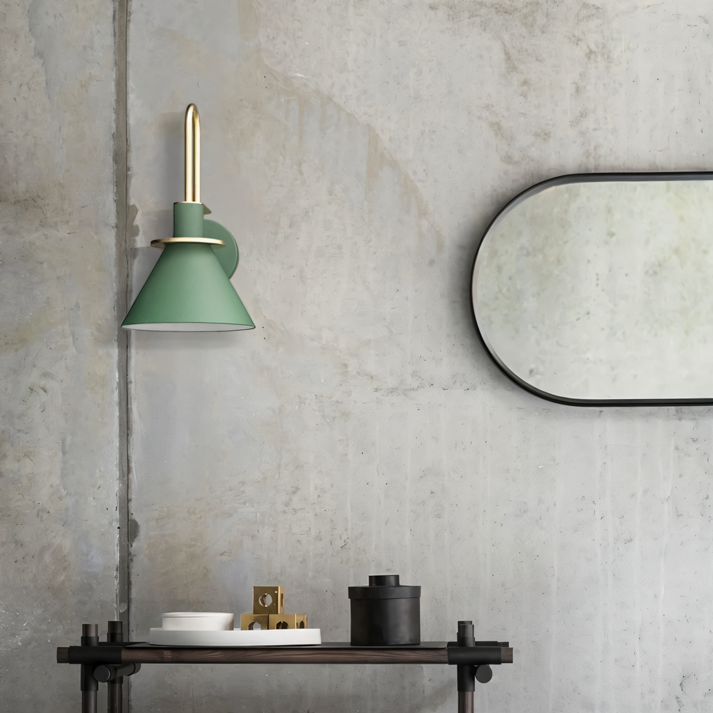 Kairoa Postmodern trumpet LED hörnvägglampa för vardagsrum