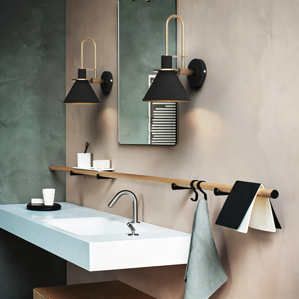 Kairoa Postmodern trumpet LED hörnvägglampa för vardagsrum